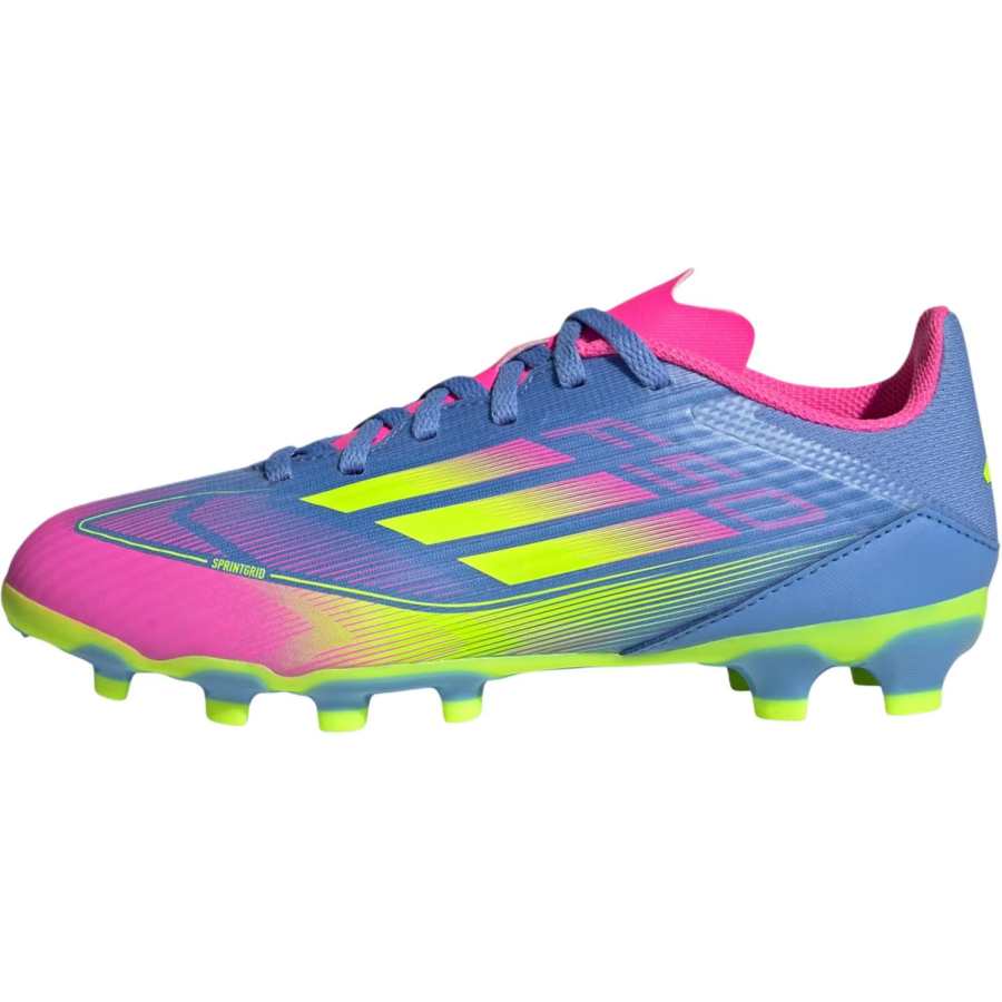 Adidas Adidas KidsF50 League Slip Resistant Abrasion Resistant Low top Kids' Soccer Shoes Blue Pink Kids'