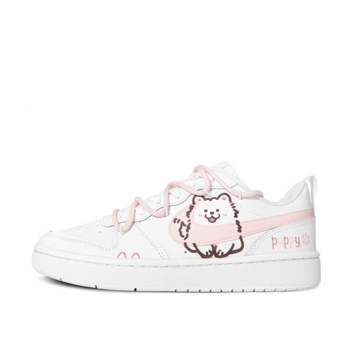 Nike Nike Court Borough Low 2 Low top Kids' Skateboarding Shoes Pink White Teenagers