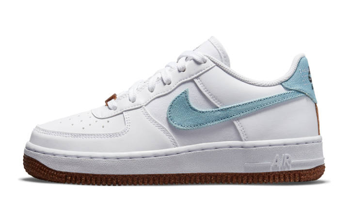 Nike Nike Air Force 1 Low LV8 Indigo Canvas Cork White GS