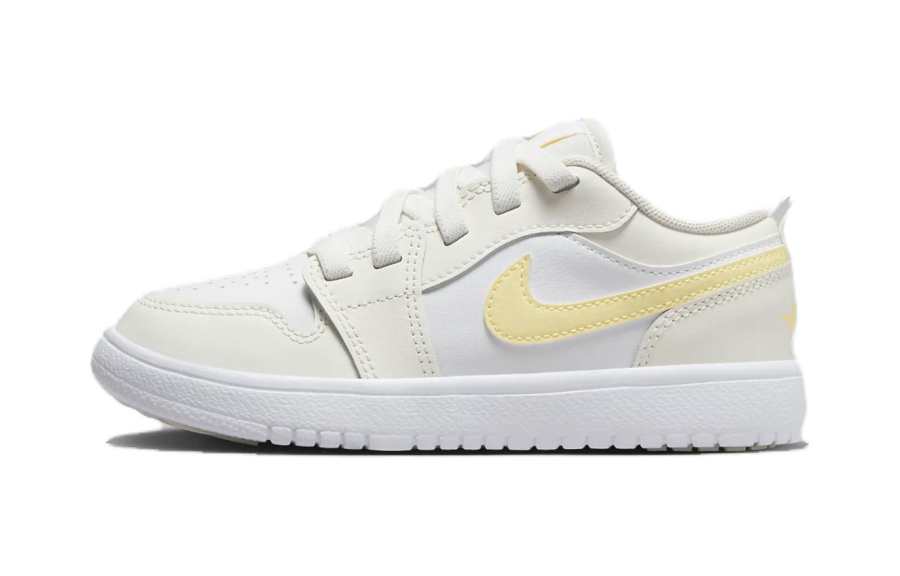 Jordan Jordan Air Jordan 1 Low Alt Low top Children's Basketball Shoes White Yellow Children Aged 3 7 Years Old
