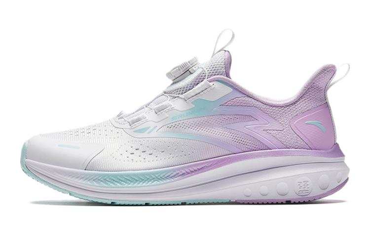 Antakids Tsunami Slip Resistant Cushioning Low top Running Shoes White Blue Purple Teenagers