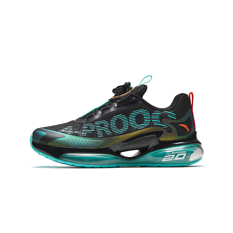 Antakids Fabric Low top Running Shoes Black Cyan Teenagers