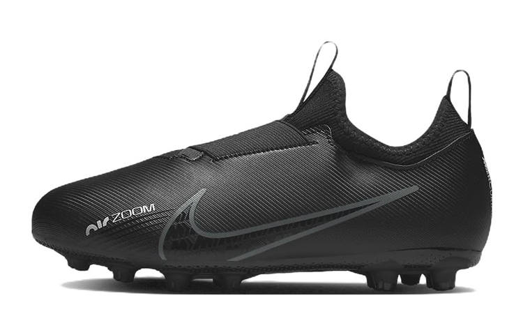 Nike Nike Zoom Vapor 15 Synthetic Leather Slip Resistant Cushioning Abrasion Resistant Low top Soccer Shoes Black Kids'
