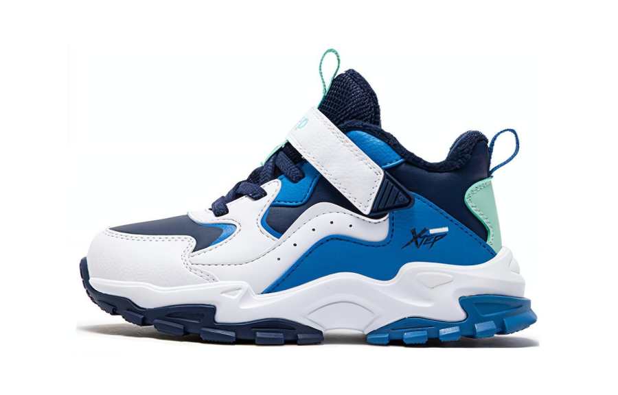 XTEP Cushioning Low top Kids Lifestyle Shoes Blue White Kids'