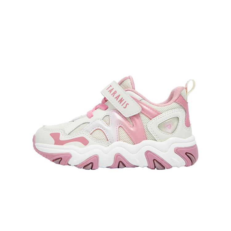 TARANIS Low top Kids' Running Shoes White/Pink Children Aged 3 7 Years Old