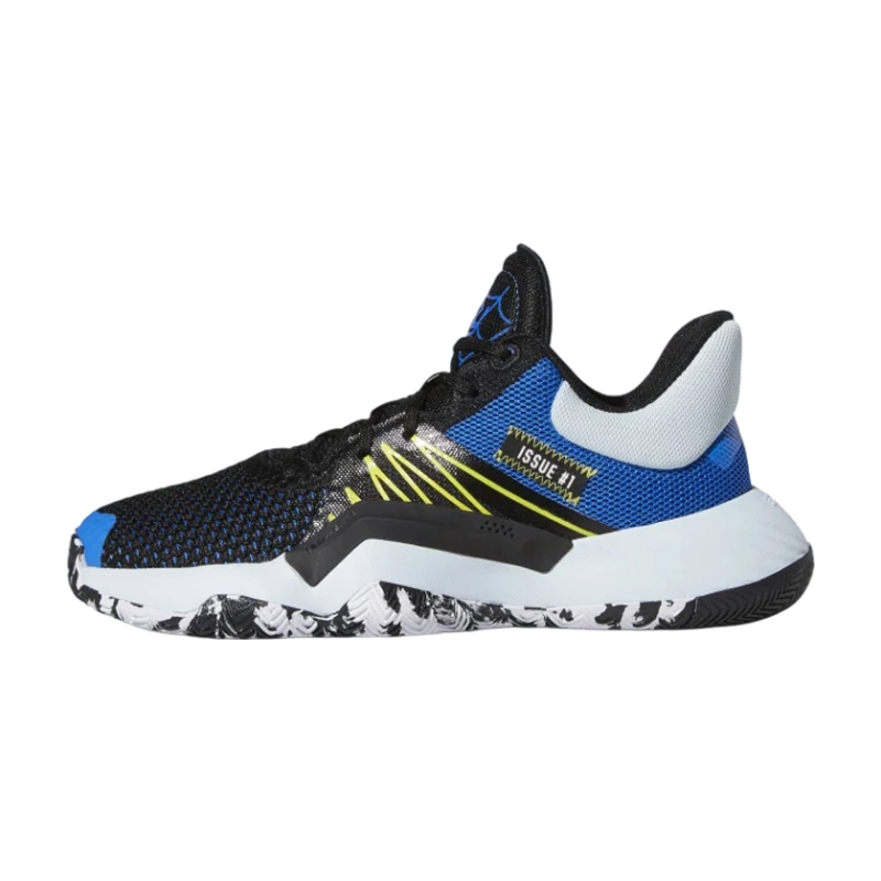 Adidas Adidas D.O.N. Issue #1 J Cushioning Low top Basketball Shoes Blue Black Teenagers