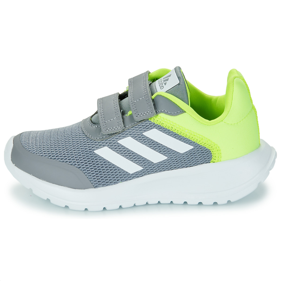 Adidas Adidas Tensaur Slip Resistant Abrasion Resistant Low top Running Shoes Gray Green Kids'