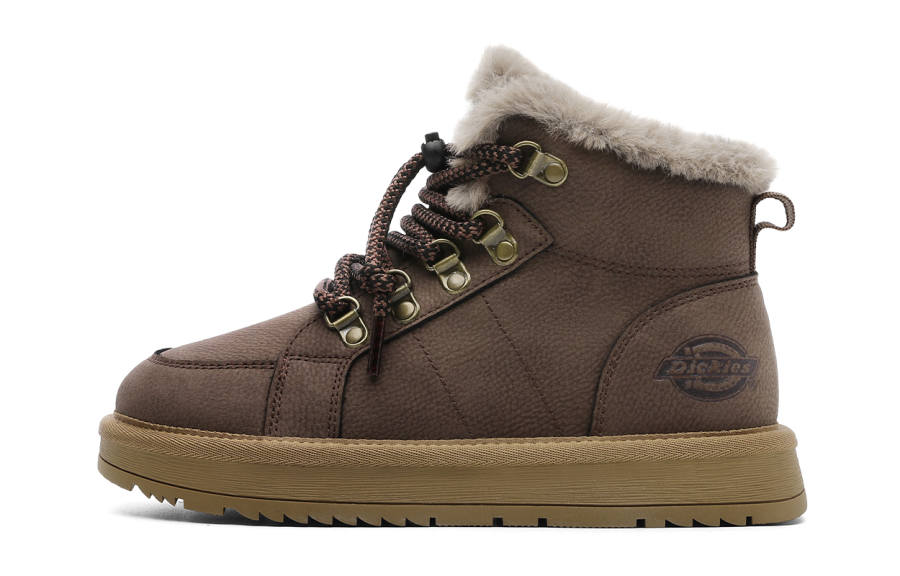 Dickies Slip-Resistant Anti-Kick Wear-Resistant Rebound Warm Height Increasing Support High-Top Kids' Boots Camel Kids'