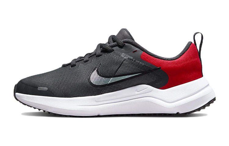 Nike Nike Downshifter 12 Cushioning Slip Resistant Abrasion Resistant Low top Running Shoes Gray Red Unisex