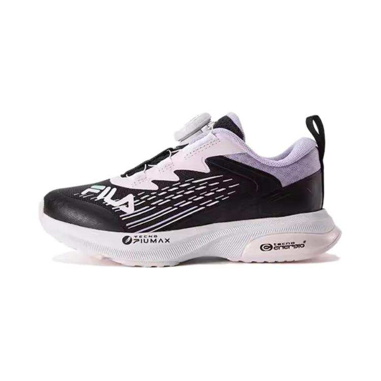 FILA KIDS Slip Resistant Abrasion Resistant Low top Kids' Running Shoes Black Pink Children Aged 3 7 Years Old