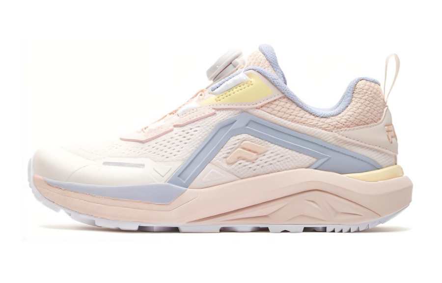 FILA KIDS Slip Resistant Cushioning Slip Resistant Cushioning Low top Kids' Outdoor Shoes Pink Blue Teenagers