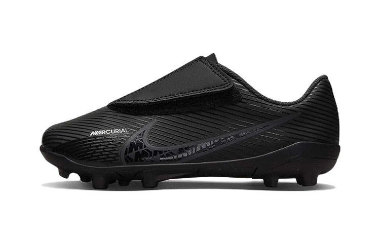 Nike Nike Mercurial Vapor 15 Club Slip Resistant Cushioning Abrasion Resistant Low top Soccer Shoes Black Kids'