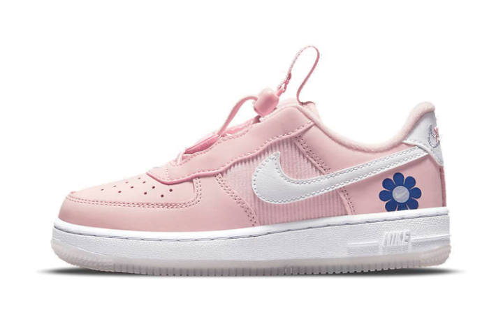 Nike Nike Air Force 1 Toggle SE Abrasion Resistant Low top Kids' Skateboarding Shoes Pink Flower Children Aged 3 7 Years Old