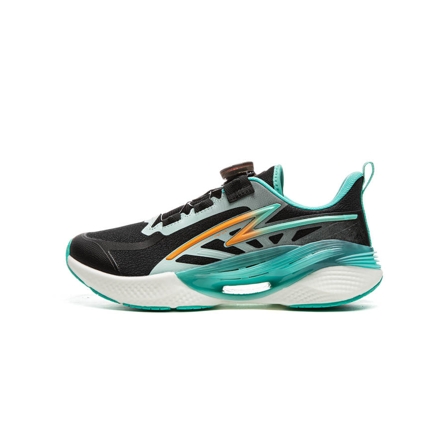 Li-Ning YOUNG Li Ning YOUNG Fabric Abrasion Resistant Rebound Breathable Support Low top Kids' Running Shoes Black Kids'