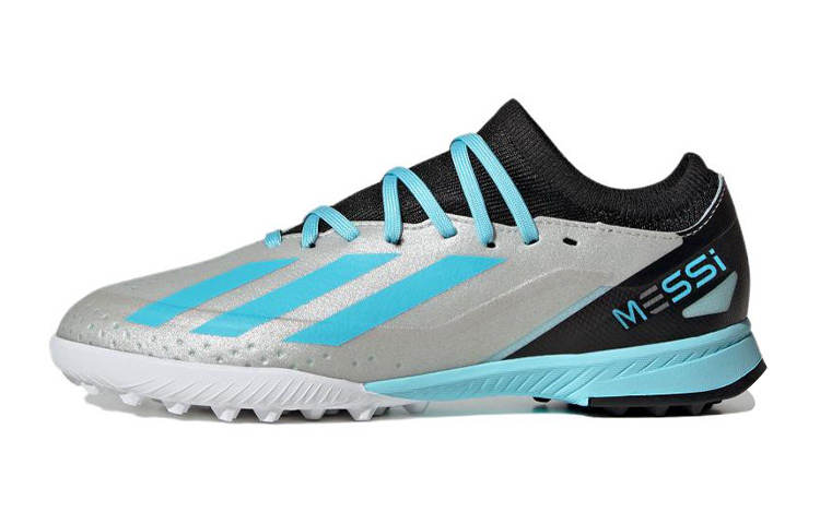 Adidas Adidas X Crazyfast Cushioning Low top Kids' Soccer Shoes Black Gray Blue Kids'