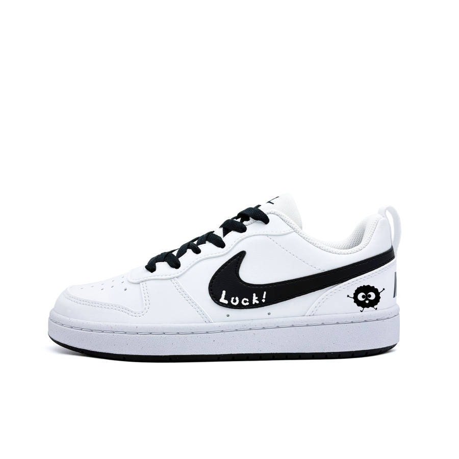 Nike Nike Court Borough Lucky Coal Monster Synthetic Leather Abrasion Resistant Abrasion Resistant Low top Skateboard Shoes