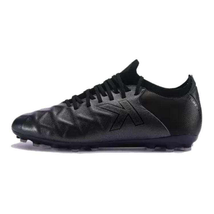 KELME Slip Resistant Low top Kids' Soccer Shoes Iron Gray Black Kids'