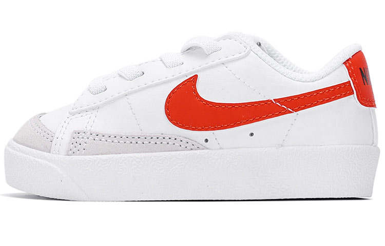 Nike Nike Blazer '77 Slip Resistant Abrasion Resistant Low top Toddler Shoes White Red Infant And Toddler