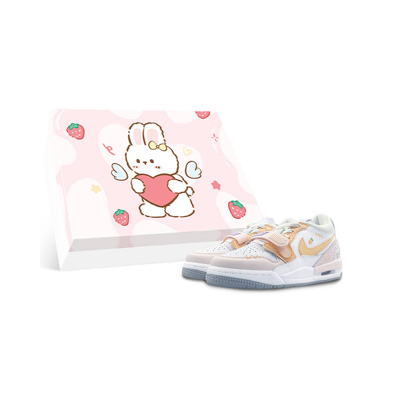 Jordan Jordan Legacy 312 Cushioning, Wear Resistant Low top Kids' Skateboarding Shoes White Teenagers