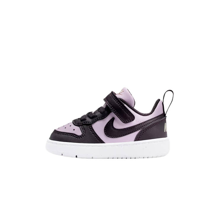 Nike Nike Court Burrow Synthetic Leather Low top Toddler Shoes Grain Rose/Light Army/White/Velvet Brown Infant And Toddler