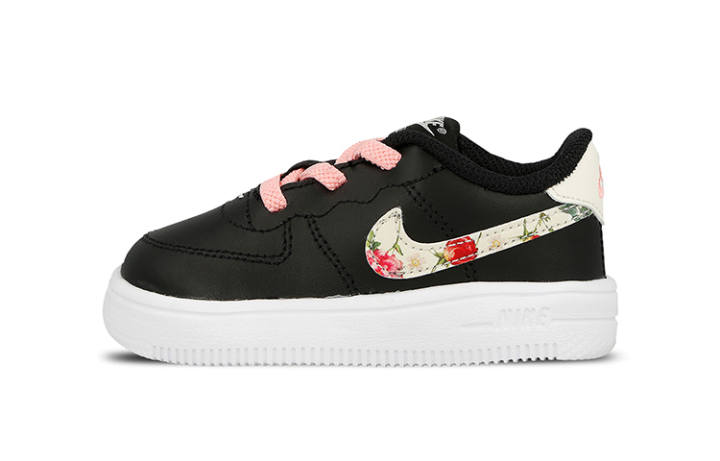 Nike Nike Air Force 1 '18 Vintage Floral Low top Skateboard Shoes Black Infant And Toddler