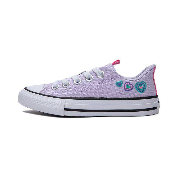 Converse Canvas Low top Kids Canvas Shoes Purple Children Aged 3 7 Years Old