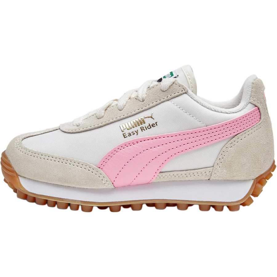 PUMA Easy Rider Vintage Anti Kick Cushioning Low top Kids Lifestyle Shoes White Children Aged 3 7 Years Old