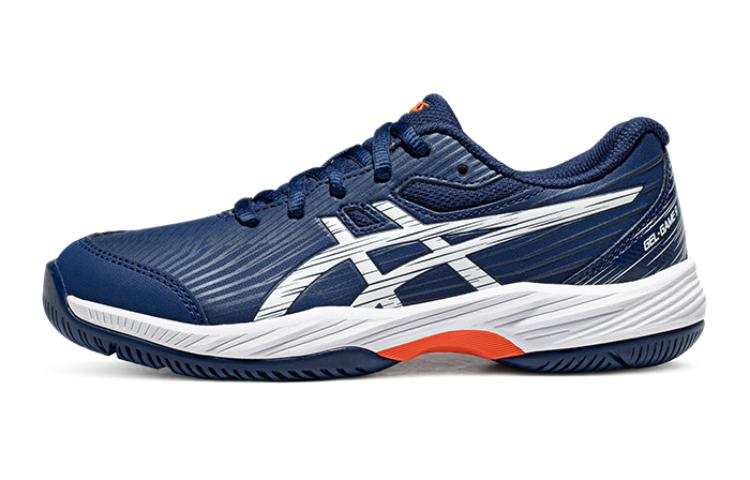 ASICS Gel Game 9 Tennis Shoes Low top Kids' Training Shoes Blue White Unisex
