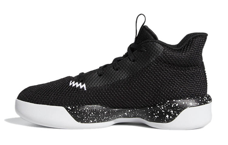 Adidas Adidas Pro Next K Abrasion Resistant Mid top Children's Basketball Shoes Black White Kids'