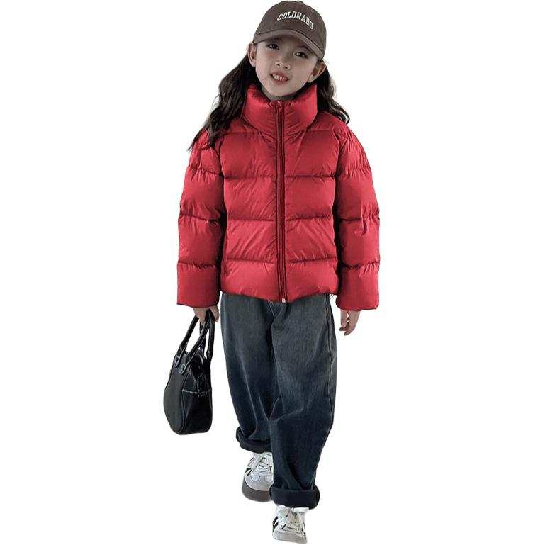 PLANDOO PLANDOO Kids Down Jackets Stand Collar Thickened Down Coat Moderate Windproof
