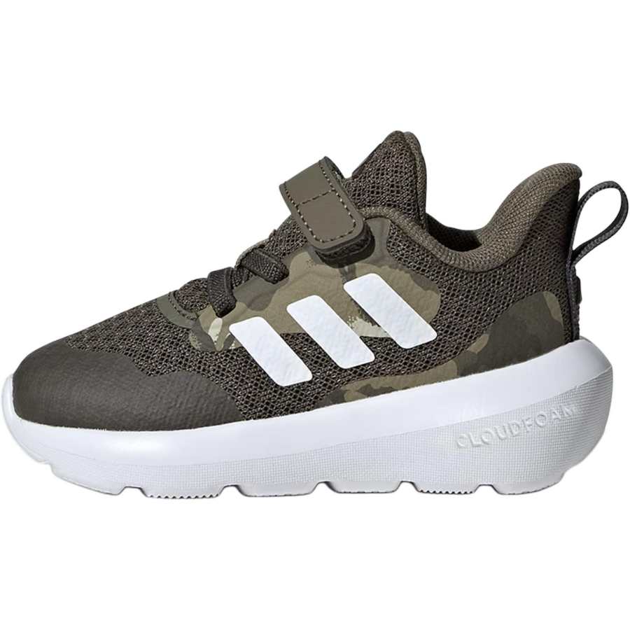 Adidas Adidas FORTARUN 3.0 Comfortable Slip Resistant Abrasion Resistant Low top Toddler Shoes Dark Green Infant And Toddler