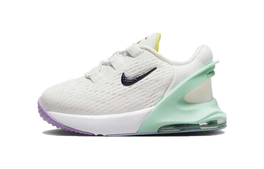 Nike Nike Air Max 270 Go Cushioning Low top Toddler Shoes White Cyan Purple Infant And Toddler