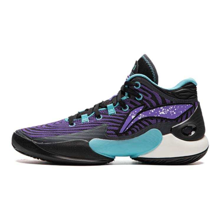 Li-Ning YOUNG Li Ning YOUNG Slip Resistant Basketball Shoes Black Purple Unisex
