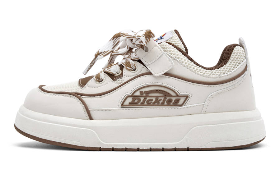 Dickies Kids Lifestyle Shoes White Brown Teenagers