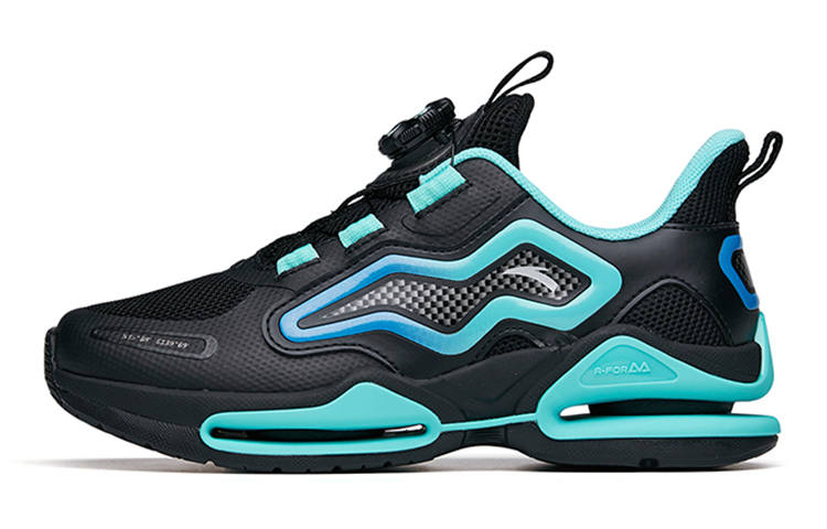 Antakids Bomb Technology Athleisure Low top Running Shoes Black Green Teenagers