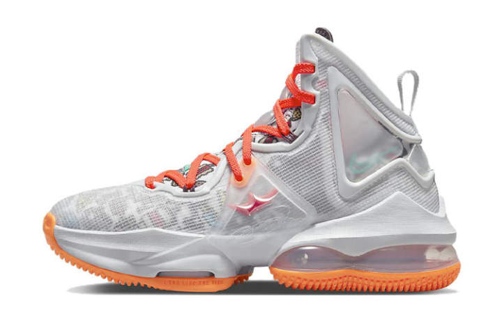 Nike Nike Lebron 19 Slip Resistant Cushioning Abrasion Resistant Mid top Basketball Shoes Unisex