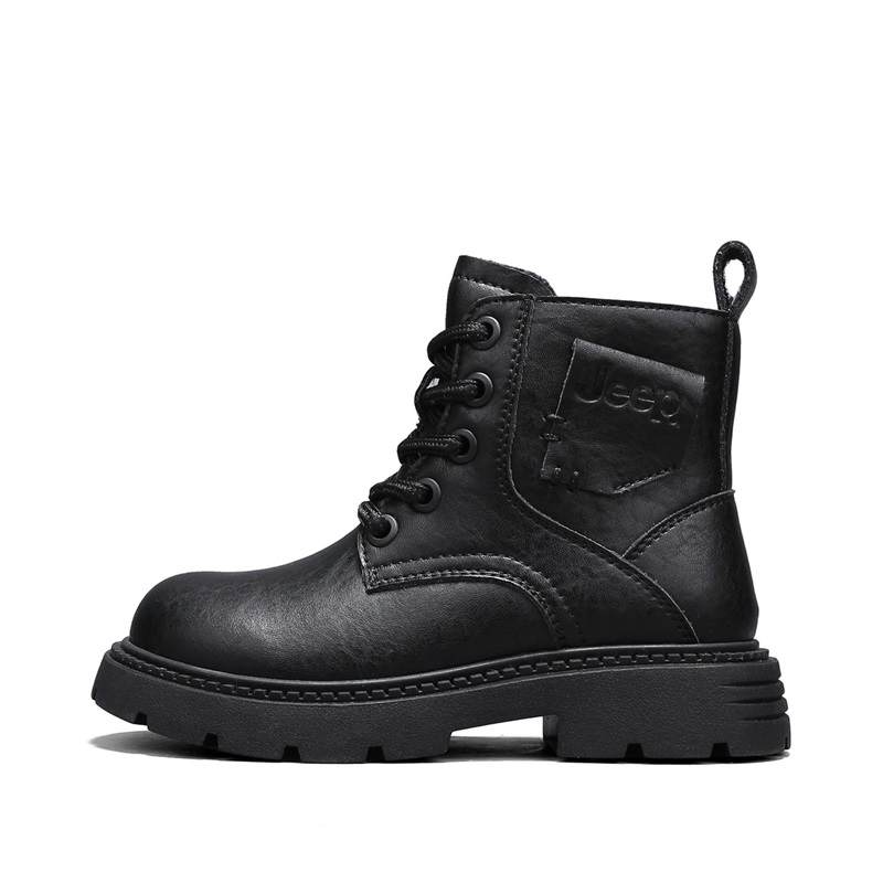Jeep Synthetic Leather Slip Resistant Abrasion Resistant Mid top Leather Boots Kids'