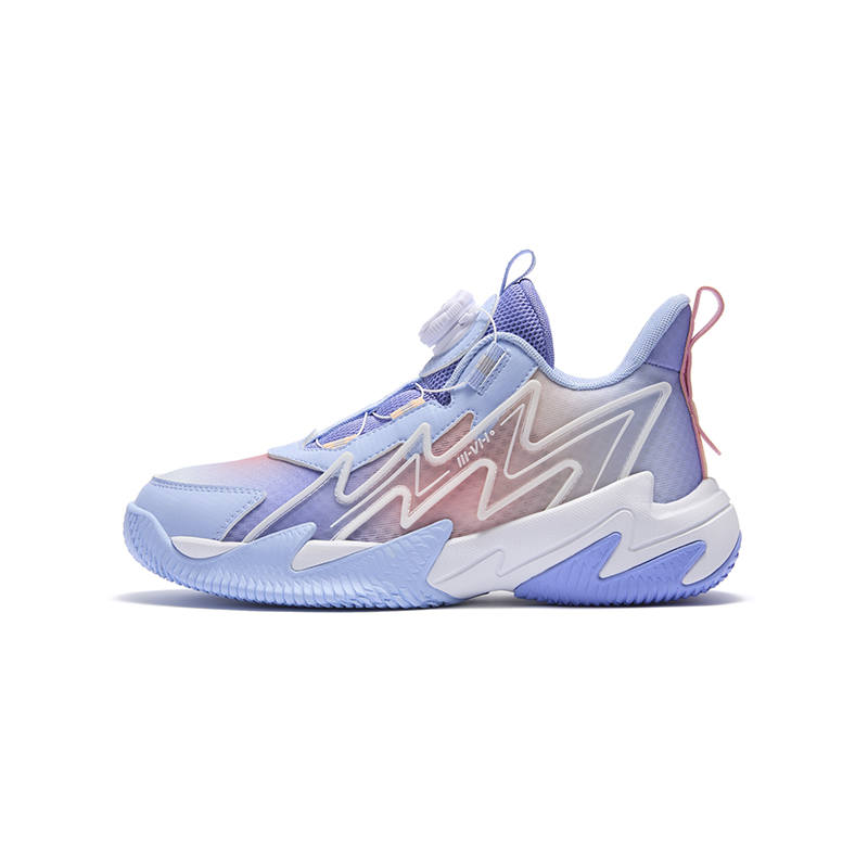 361°KIDS Brave Warrior 2.0 Low top Basketball Shoes Blue Purple Unisex