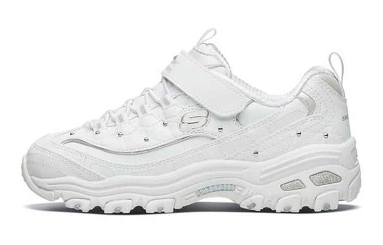 Skechers Leather Cushioning, Wear Resistant Low top Kids Lifestyle Shoes Teenagers