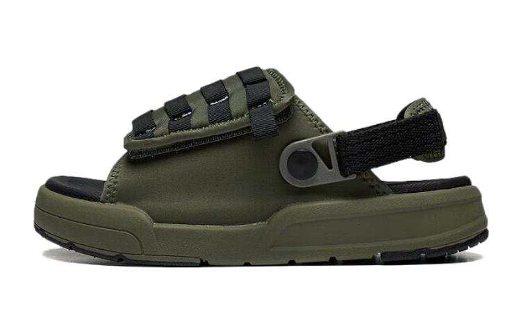 Li-Ning YOUNG Li Ning YOUNG STORM 1.0 Comfortable Breathable Lightweight Breathable And Lightweight Children's Sandals Green Black