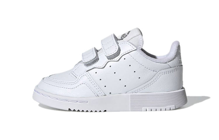 Adidas Originals Super Court Low top Skateboard Shoes White Black Infant And Toddler
