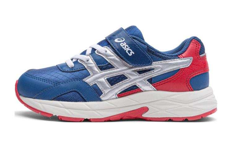 Asics Contend Cushioning Breathable Cushioning Breathable Low top Kids' Running Shoes Blue Red Kids'