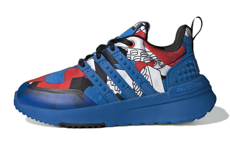 Adidas LEGO x Adidas Racer Tr K Comfortable Slip Resistant Abrasion Resistant Low top Kids' Running Shoes Blue Red Kids'