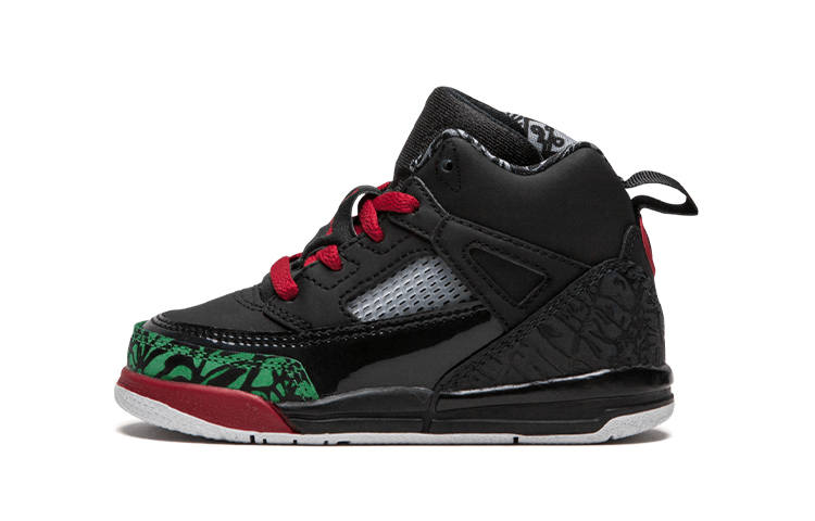 Jordan Jordan Spizike BT Slip-Resistant Cushioning Wear-Resistant High-Top Toddler Shoes Black Red Green Infant And Toddler