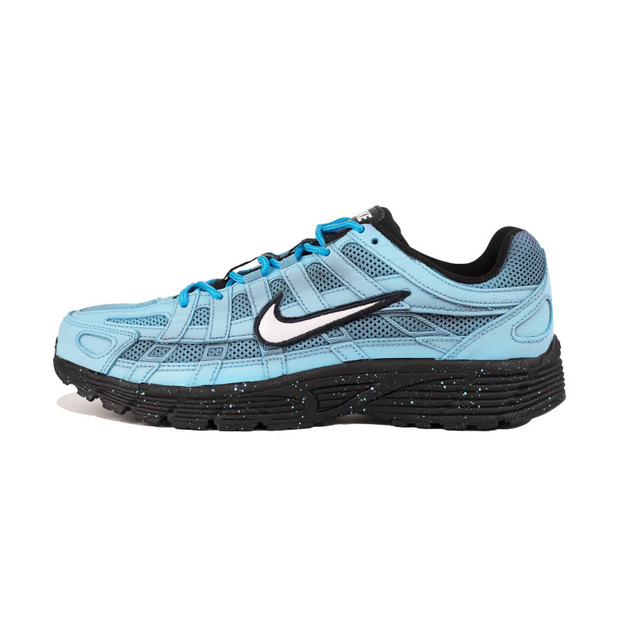 Nike Nike P 6000 Leather Cushioning Abrasion Resistant Low top Kids' Running Shoes Blue Teenagers