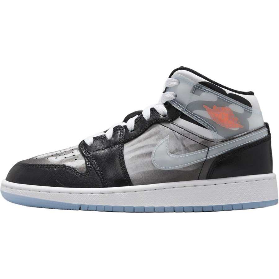Jordan Jordan Air Jordan 1 Children's Basketball Shoes Black Gray Kids'
