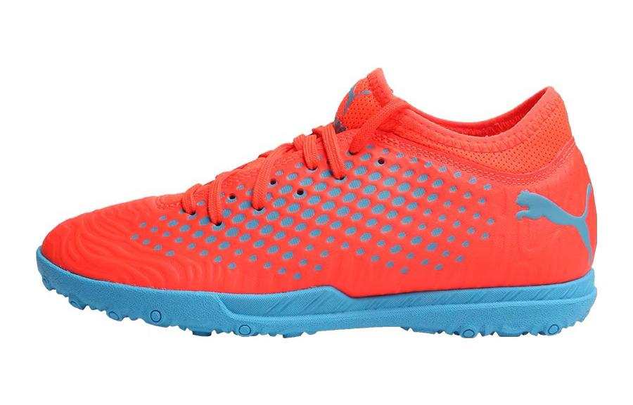 PUMA Shattered Studs Future 19.4 TT Jr Low top Soccer Shoes Orange Blue Kids'