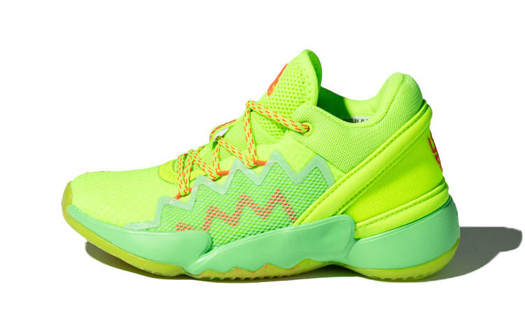 Adidas Adidas D.O.N. Issue #2 Breathable Low top Children's Basketball Shoes Children Aged 3 7 Years Old