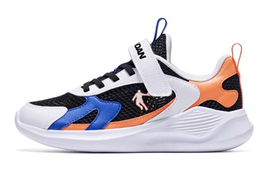 QIAODAN Low top Running Shoes Black White Orange Unisex