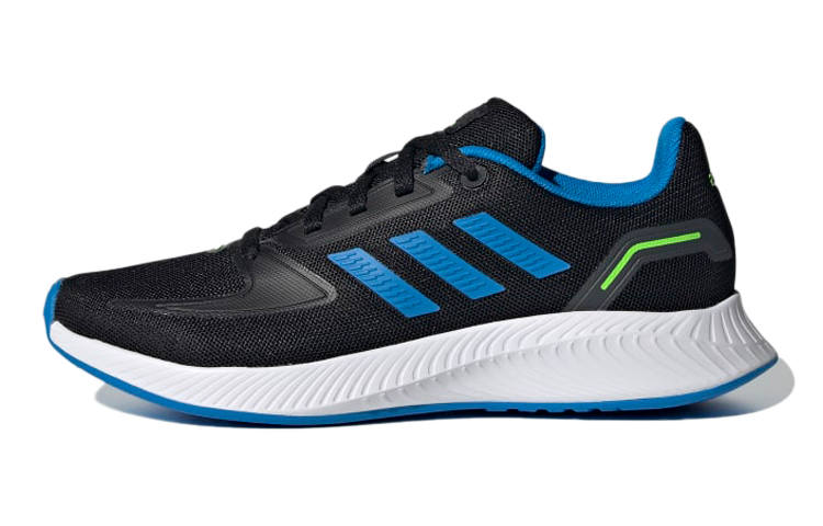 Adidas Adidas Runfalcon 2.0 K Abrasion Resistant Slip Resistant Low top Kids' Running Shoes Black Blue Kids'